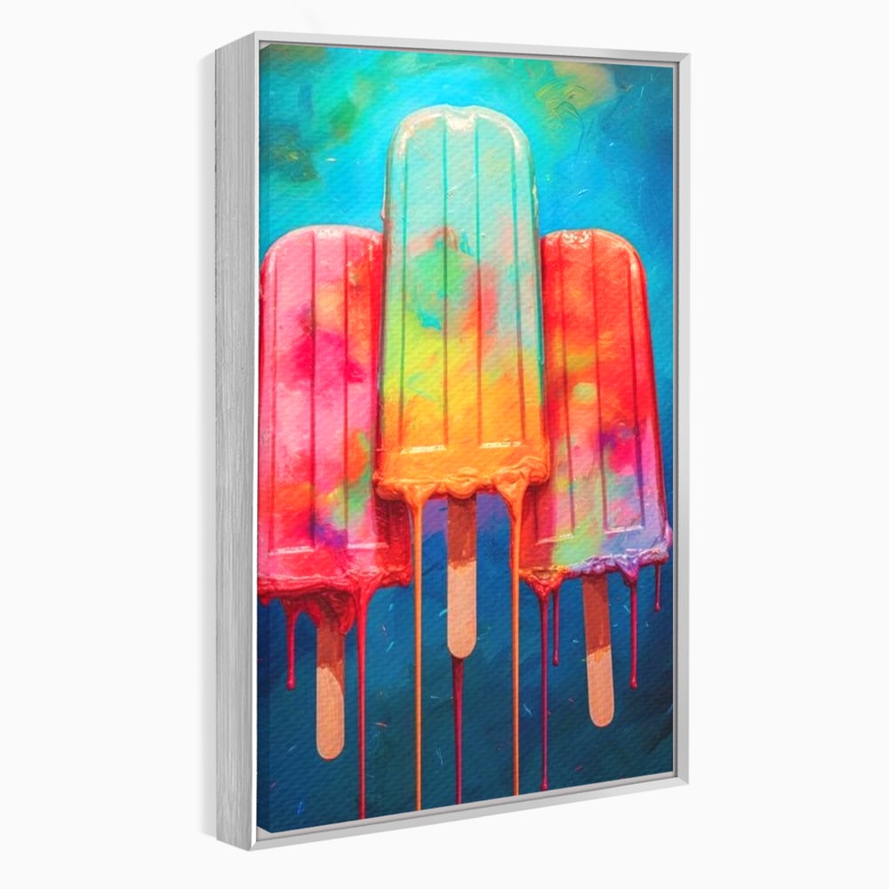 Tablou Canvas Premium, LuxCanva® N1052, Inghetata Curcubeu, Desert, Racoritor, Vara, Inghetata, Gelaterie, Dulce, Topit, Gust, Copilarie, Zahar, Restaurant, Bucatarie