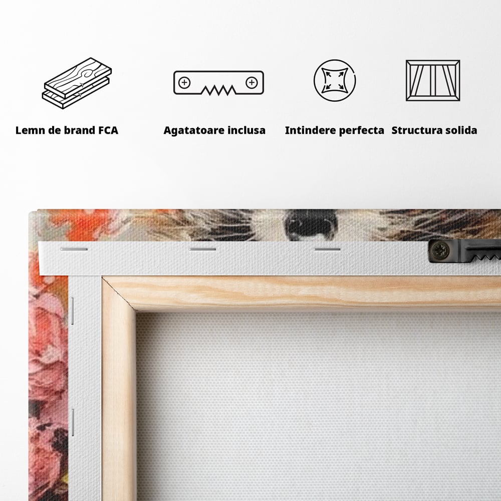 Leinwand Premium Leinwand Wandkunst, LuxCanva® N1055, Special Guest, Maus, Tier, Champagner, Getränk, Glas, Kostüm, elegant, Blumen, Party, Kneipe, Lounge, Bar, Restaurant, Küche, Küche