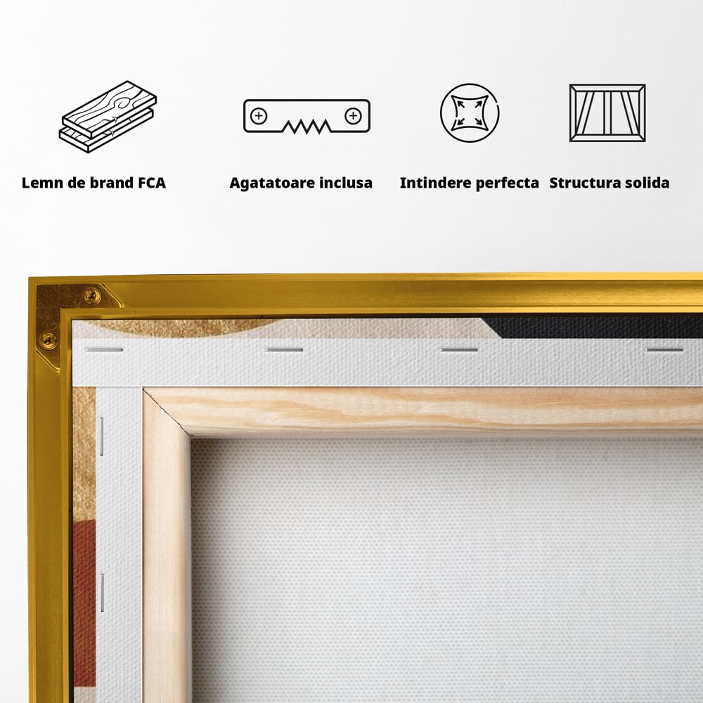 Leinwand Premium Canvas Wall Art, LuxCanva® N1060, Aromatische Kreise, Kaffeebohnen, Espresso, Design, Modern, Abstrakt, Morgen, Energie, Natürlich, Natürlich, Café, Kneipe, Lounge, Bar, Restaurant, Restaurant, Küche