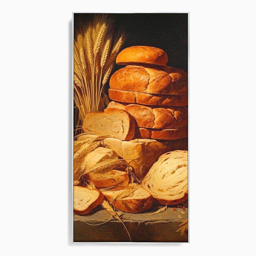 Tablou Canvas Premium, LuxCanva® N1061, Aurul Brutariei, Paine, Grau, Aliment, Mancare, Prospetime, Rustic, Traditional, Recolta, Masa, Gospodarie, Restaurant, Bucatarie