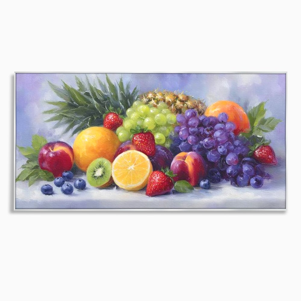 Tablou Canvas Premium, LuxCanva® N1062, Curcubeu de Vitamine, Fructe, Citrice, Portocale, Struguri, Ananas, Afine, Capsuni, Natural, Prospetime, Pictura, Restaurant, Bucatarie