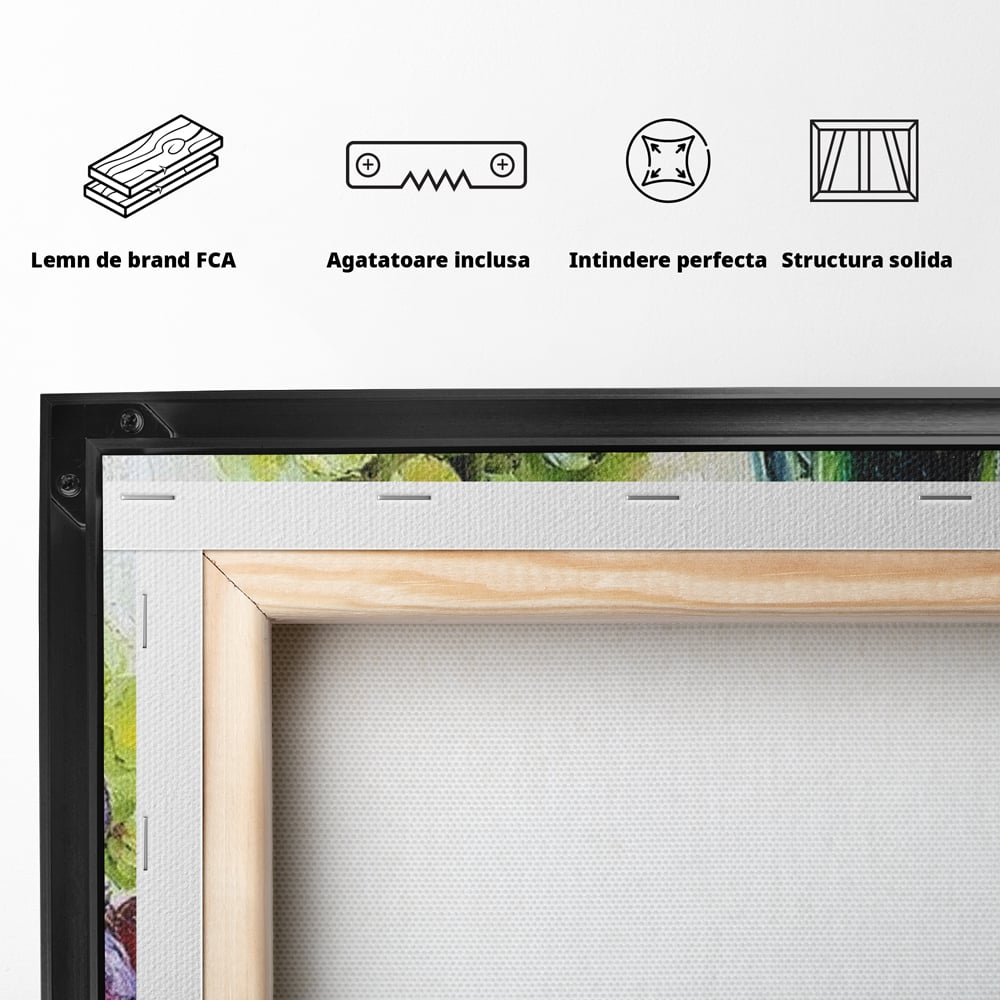 Leinwand Premium Canvas Wall Art, LuxCanva® N1064, Aromen Aromen, Trauben, Früchte, Glas, Wein, Getränk, Käse, Rustikal, Tradition, Köstlich, Essen, Restaurant, Küche
