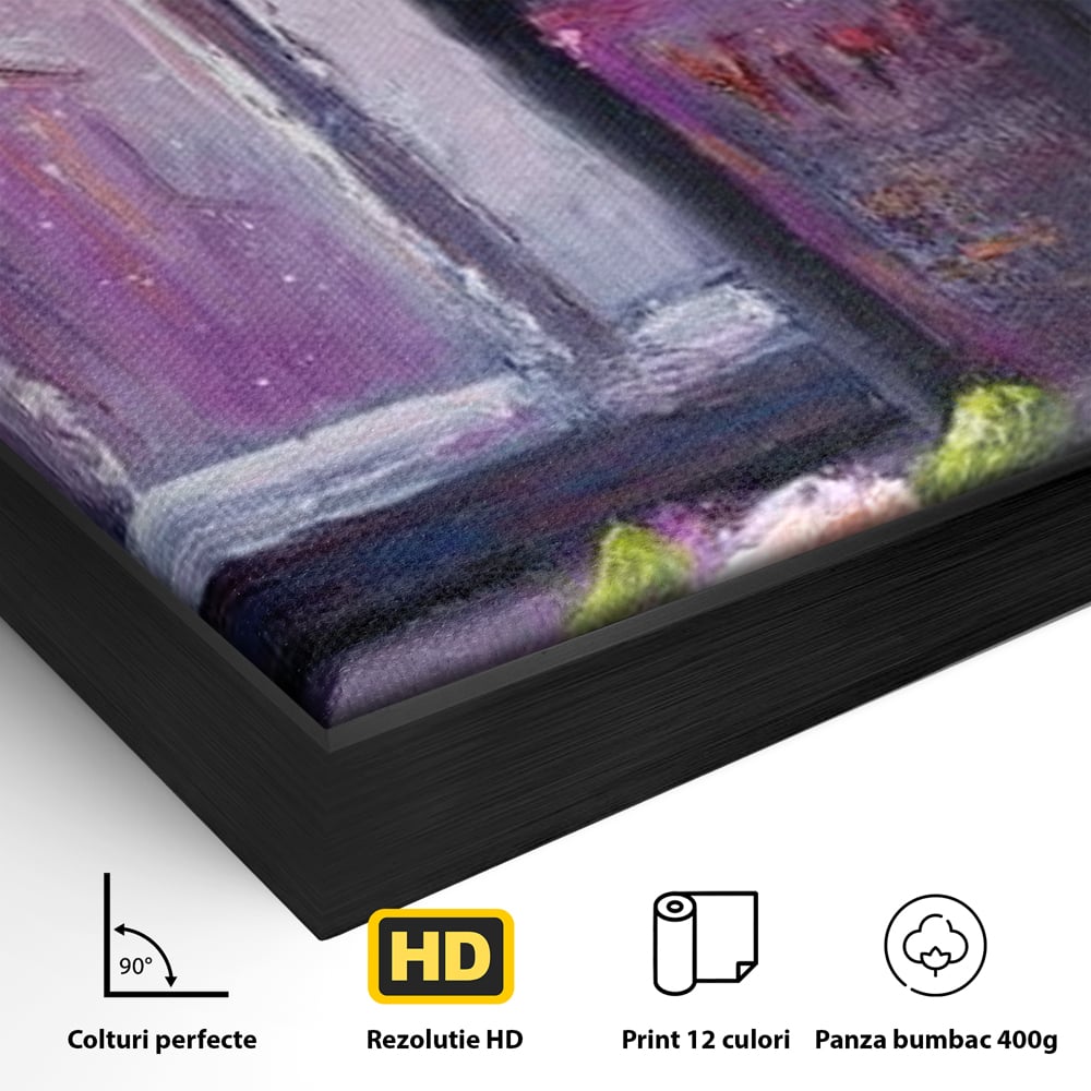 Leinwand Wandkunst Canvas Premium, LuxCanva® N1065, Ein romantischer Abend, Rose, Blume, Blütenblätter, Glas, Wein, Fenster, Fenster, Parfüm, Atmosphäre, Kneipe, Lounge, Bar, Restaurant, Küche