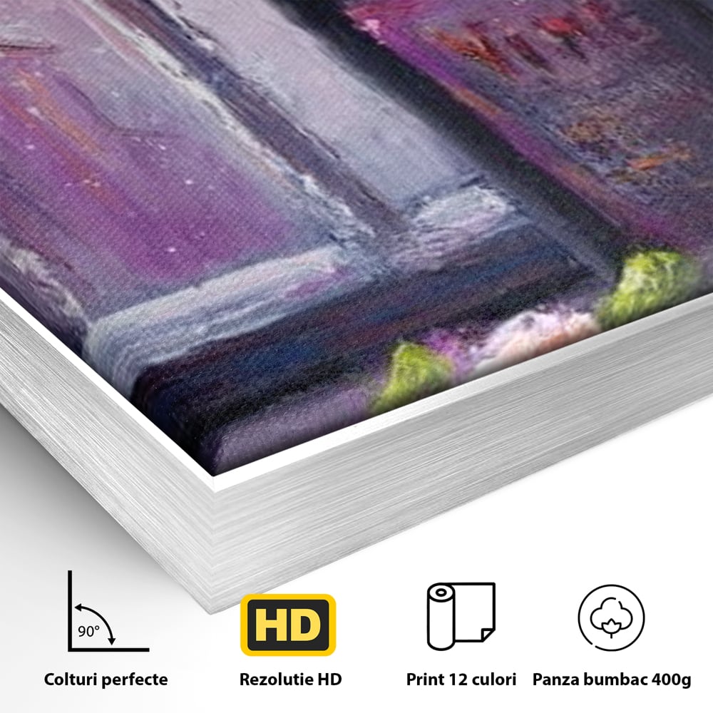 Leinwand Wandkunst Canvas Premium, LuxCanva® N1065, Ein romantischer Abend, Rose, Blume, Blütenblätter, Glas, Wein, Fenster, Fenster, Parfüm, Atmosphäre, Kneipe, Lounge, Bar, Restaurant, Küche