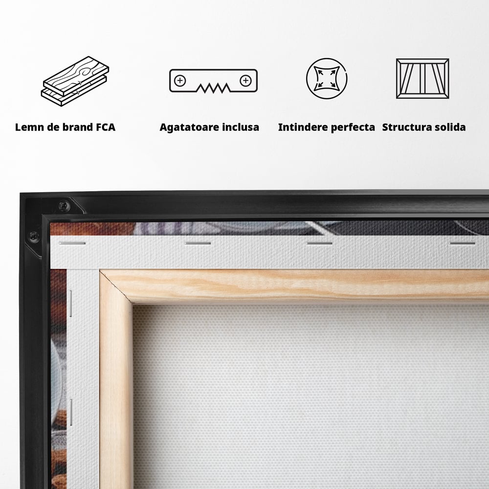 Tablou Canvas Premium, LuxCanva® N1070, Ritualul Dulce, Vafa, Capsuni, Gem, Milkshake, Briosa, Migdale, Rasfat, Mic Dejun, Gustare, Restaurant, Bucatarie
