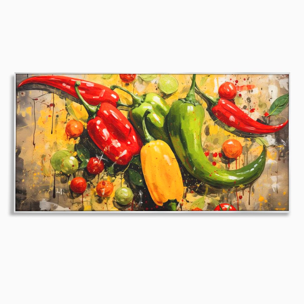 Tablou Canvas Premium, LuxCanva® N1073, Ritm Picant, Ardei, Picant, Iute, Legume, Gust, Aroma, Chili, Energie, Prospetime, Natural, Gastronomie, Restaurant, Bucatarie