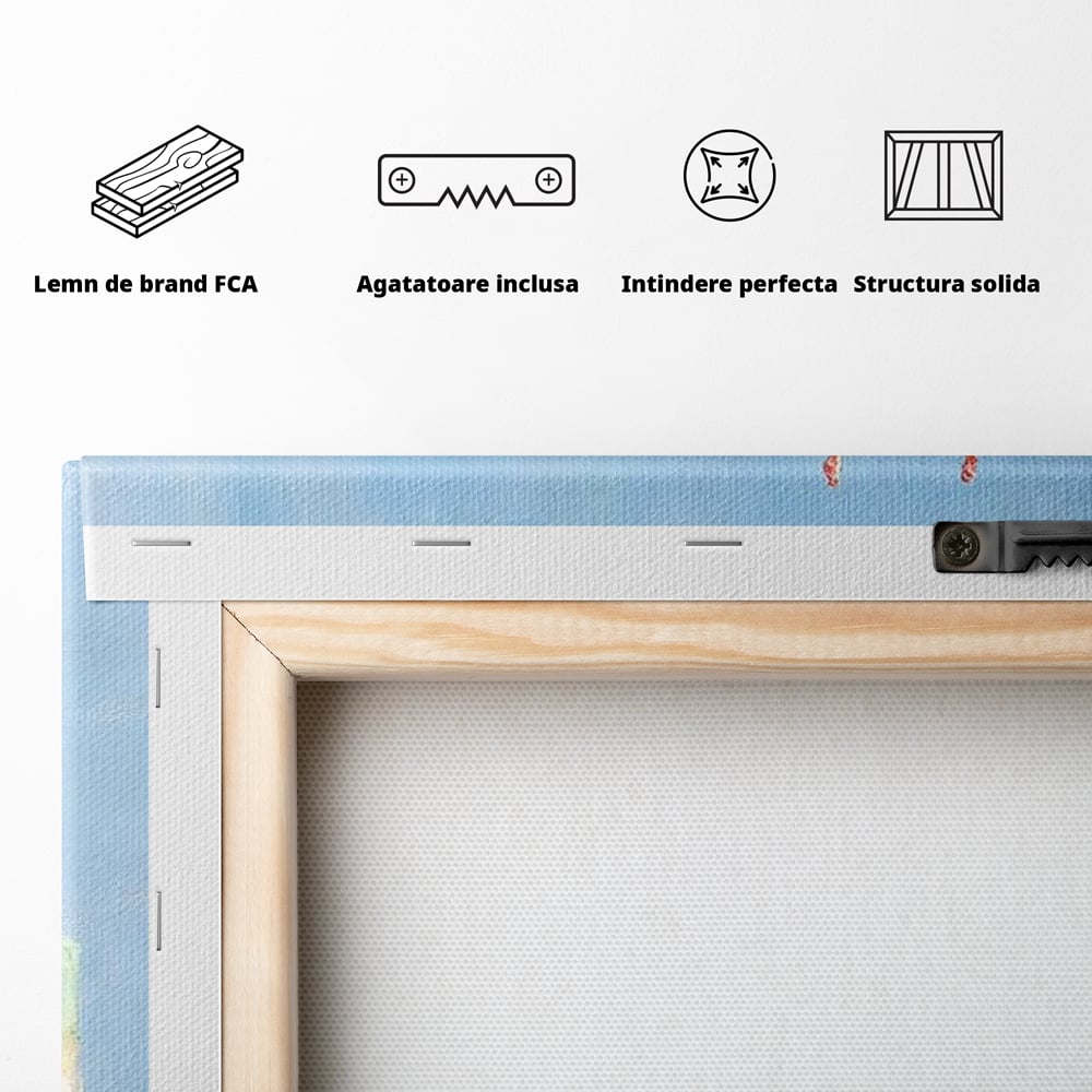 Tablou Canvas Premium, LuxCanva® N1074, Dulce Tentatie, Prajituri, Desert, Fructe, Dulce, Cirese, Capsuni, Frisca, Tort, Crema, Retete, Cofetarie, Restaurant, Bucatarie