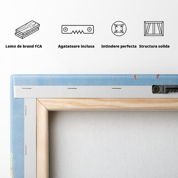 Tablou Canvas Premium, LuxCanva® N1074, Dulce Tentatie, Prajituri, Desert, Fructe, Dulce, Cirese, Capsuni, Frisca, Tort, Crema, Retete, Cofetarie, Restaurant, Bucatarie