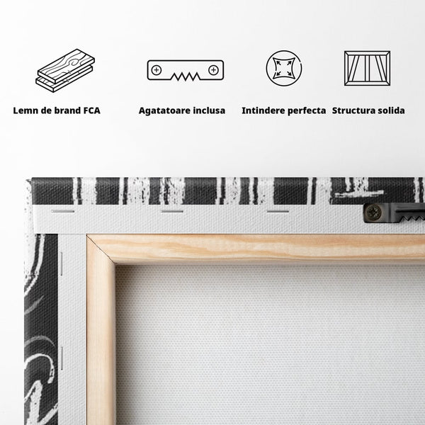 Tablou Canvas Premium, LuxCanva® N1080, Dimineata Perfecta, Cafea, Espresso, Ceasca, Mesaj, Boabe, Energie, Arta Moderna, Cafenea, Pub, Bar, Lounge, Restaurant, Bucatarie