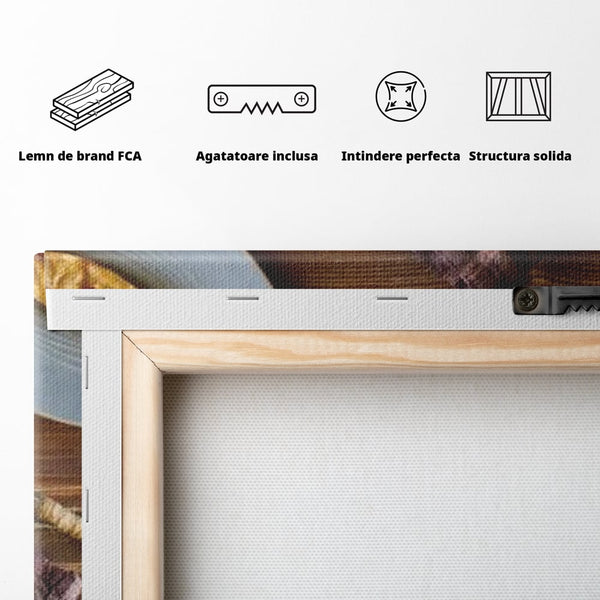 Tablou Canvas Premium, LuxCanva® N1088, Clipe Dulci, Cafea, Espresso, Desert, Placinta, Scortisoara, Rustic, Mic Dejun, Relaxare, Dimineata, Cafenea, Restaurant, Bucatarie