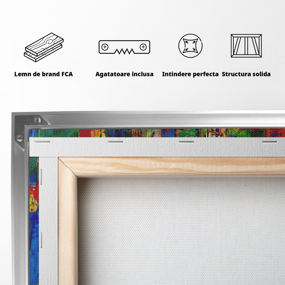 Leinwand Premium Canvas Wall Art, LuxCanva® N1090, Fermentierte Galerie, Flaschen, Wein, Graffiti, Getränk, Lebendige Farben, Abstrakt, Modern, Pop Art, Pub, Bar, Lounge, Restaurant, Küche