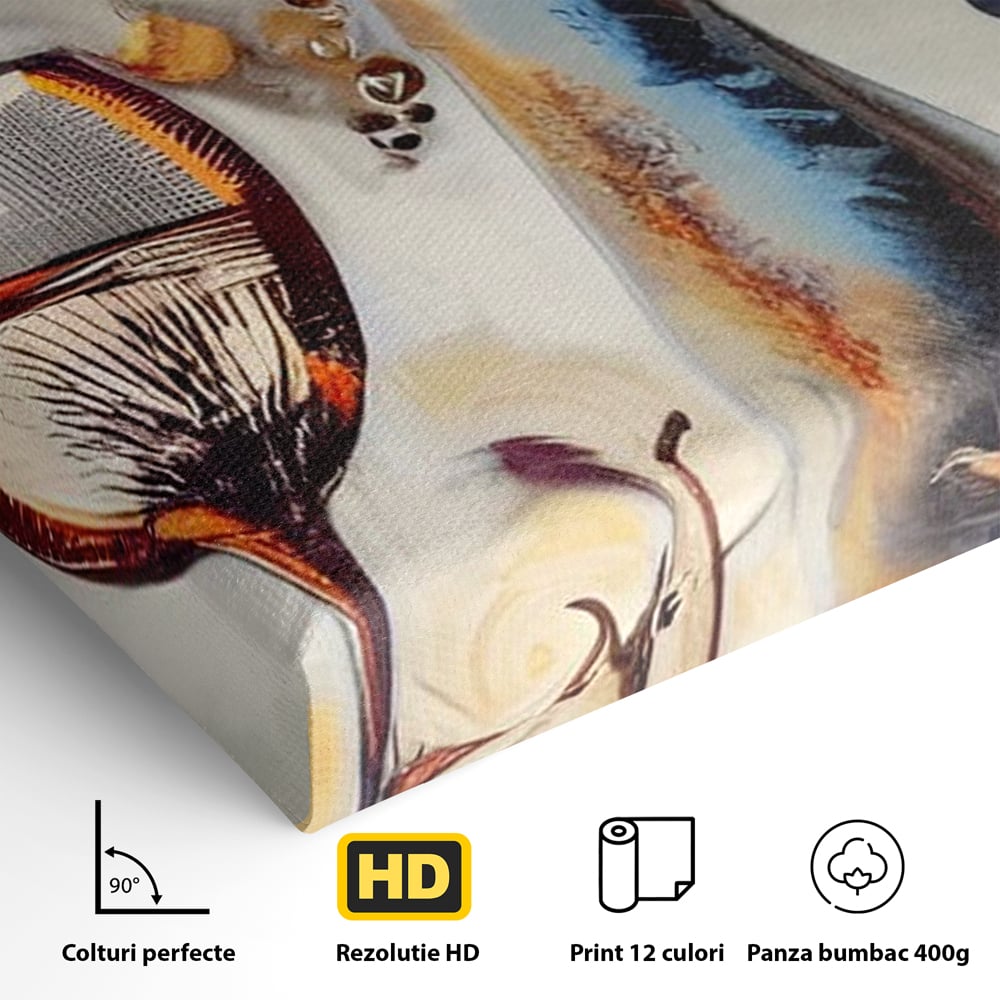 Leinwand Premium Canvas Wandkunst, LuxCanva® N1091, Reiche Ernte, Glas, Wein, Obst, Abstrakte Kunst, Natürlich, Herbst, Saison, Freizeit, Kneipe, Bar, Lounge, Restaurant, Küche
