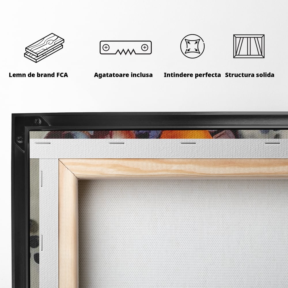 Leinwand Premium Canvas Wandkunst, LuxCanva® N1091, Reiche Ernte, Glas, Wein, Obst, Abstrakte Kunst, Natürlich, Herbst, Saison, Freizeit, Kneipe, Bar, Lounge, Restaurant, Küche