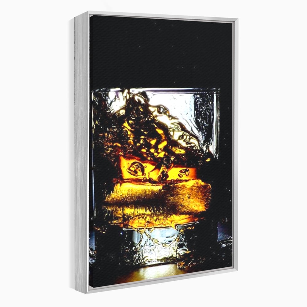 Leinwand Premium Canvas Wall Art, LuxCanva® N1092, Taste of the Moment, Whisky, Getränk, Schluck, Glas, erfrischend, intensiv, Luxus, elegant, anspruchsvoll, Pub, Bar, Lounge, Restaurant, Küche