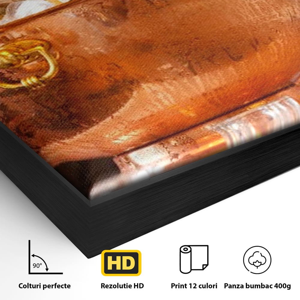 Tablou Canvas Premium, LuxCanva® N1097, Rasfatul Oaspetilor, Sticle, Vin Alb, Bautura, Bol, Rece, Eleganta, Racoritor, Petrecere, Rafinament, Pub, Lounge, Bar, Restaurant, Bucatarie