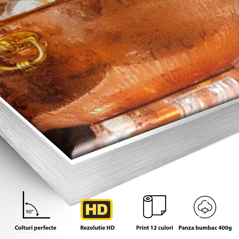 Tablou Canvas Premium, LuxCanva® N1097, Rasfatul Oaspetilor, Sticle, Vin Alb, Bautura, Bol, Rece, Eleganta, Racoritor, Petrecere, Rafinament, Pub, Lounge, Bar, Restaurant, Bucatarie