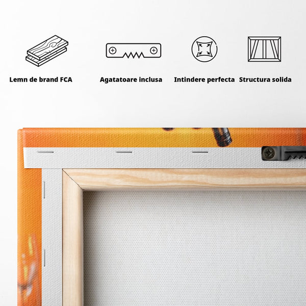 Tablou Canvas Premium, LuxCanva® N1097, Rasfatul Oaspetilor, Sticle, Vin Alb, Bautura, Bol, Rece, Eleganta, Racoritor, Petrecere, Rafinament, Pub, Lounge, Bar, Restaurant, Bucatarie