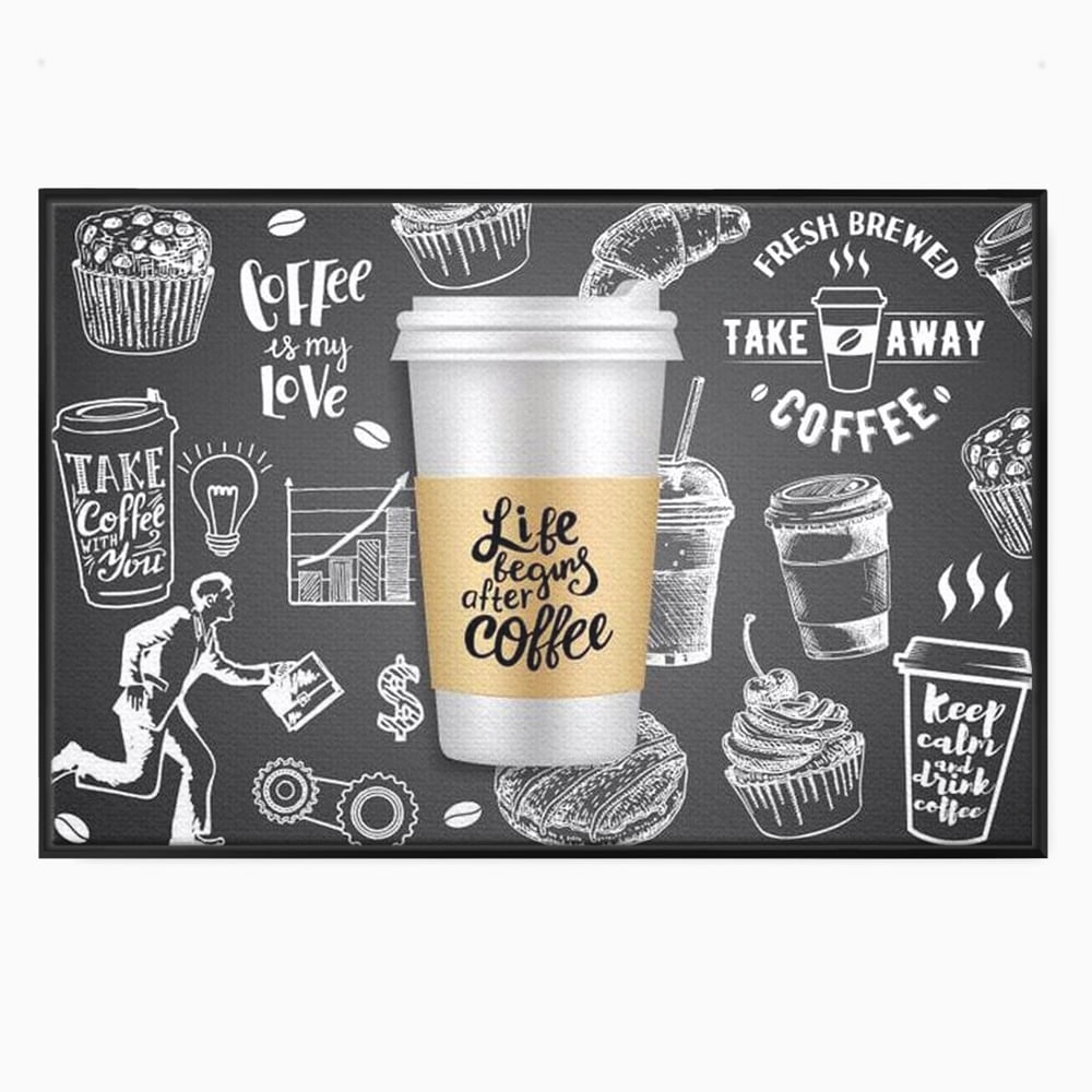 Tablou Canvas Premium, LuxCanva® N1102, Ziua Incepe cu o Cafea, Espresso, Cappuccino, Barista, Energie, Dimineata, Vibe, Modern, Urban, Cafenea, Pub, Bar, Lounge, Restaurant, Bucatarie