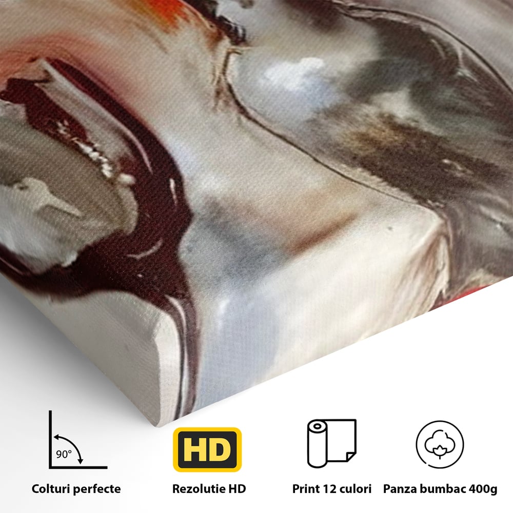 Tablou Canvas Premium, LuxCanva® N1103, In Cinstea Artei, Pahar, Vaza, Flori, Pictura, Abstract, Fructe, Bautura, Umbre, Petale, Pub, Lounge, Bar, Restaurant, Bucatarie