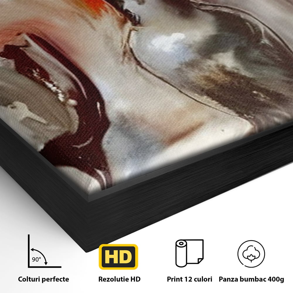 Tablou Canvas Premium, LuxCanva® N1103, In Cinstea Artei, Pahar, Vaza, Flori, Pictura, Abstract, Fructe, Bautura, Umbre, Petale, Pub, Lounge, Bar, Restaurant, Bucatarie
