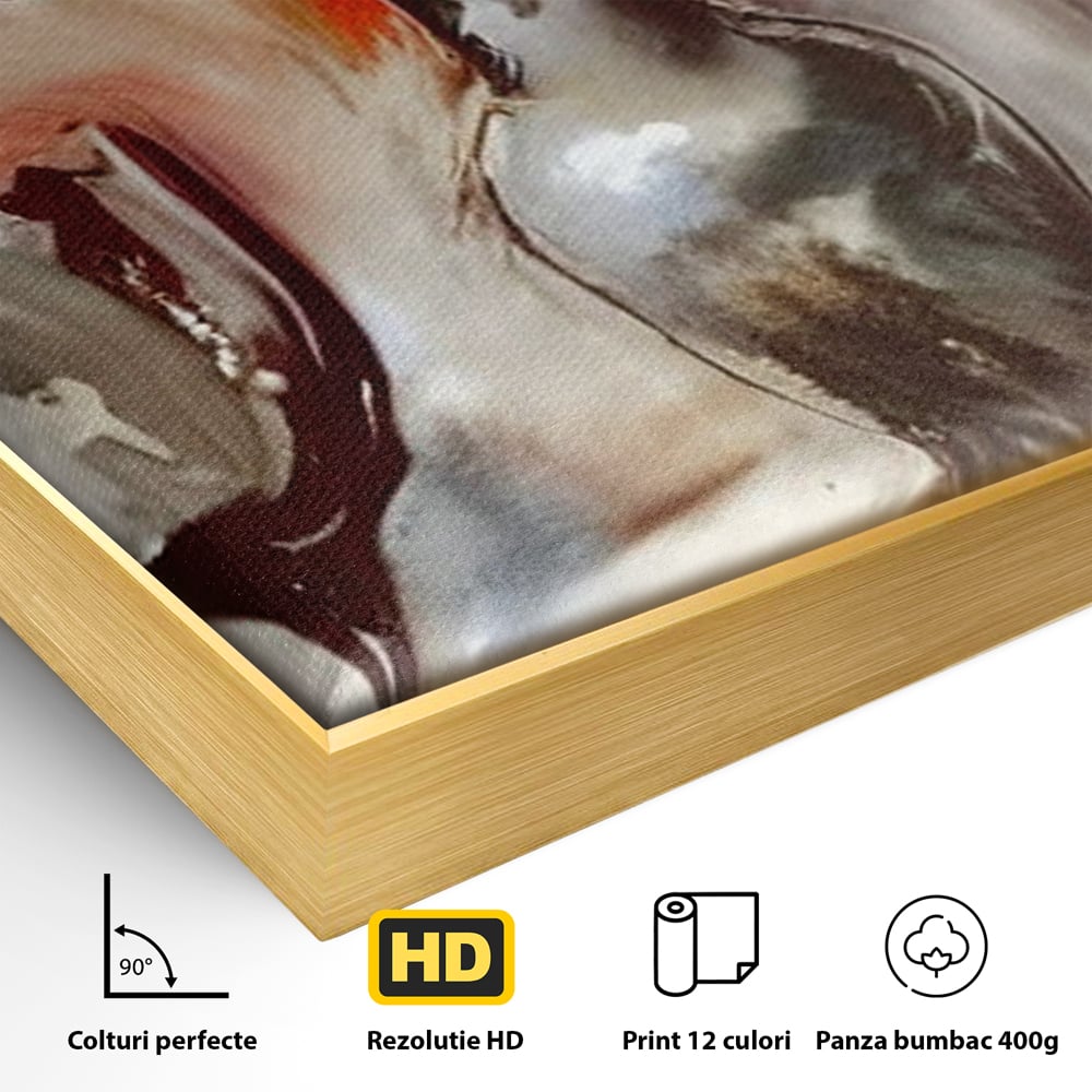 Tablou Canvas Premium, LuxCanva® N1103, In Cinstea Artei, Pahar, Vaza, Flori, Pictura, Abstract, Fructe, Bautura, Umbre, Petale, Pub, Lounge, Bar, Restaurant, Bucatarie