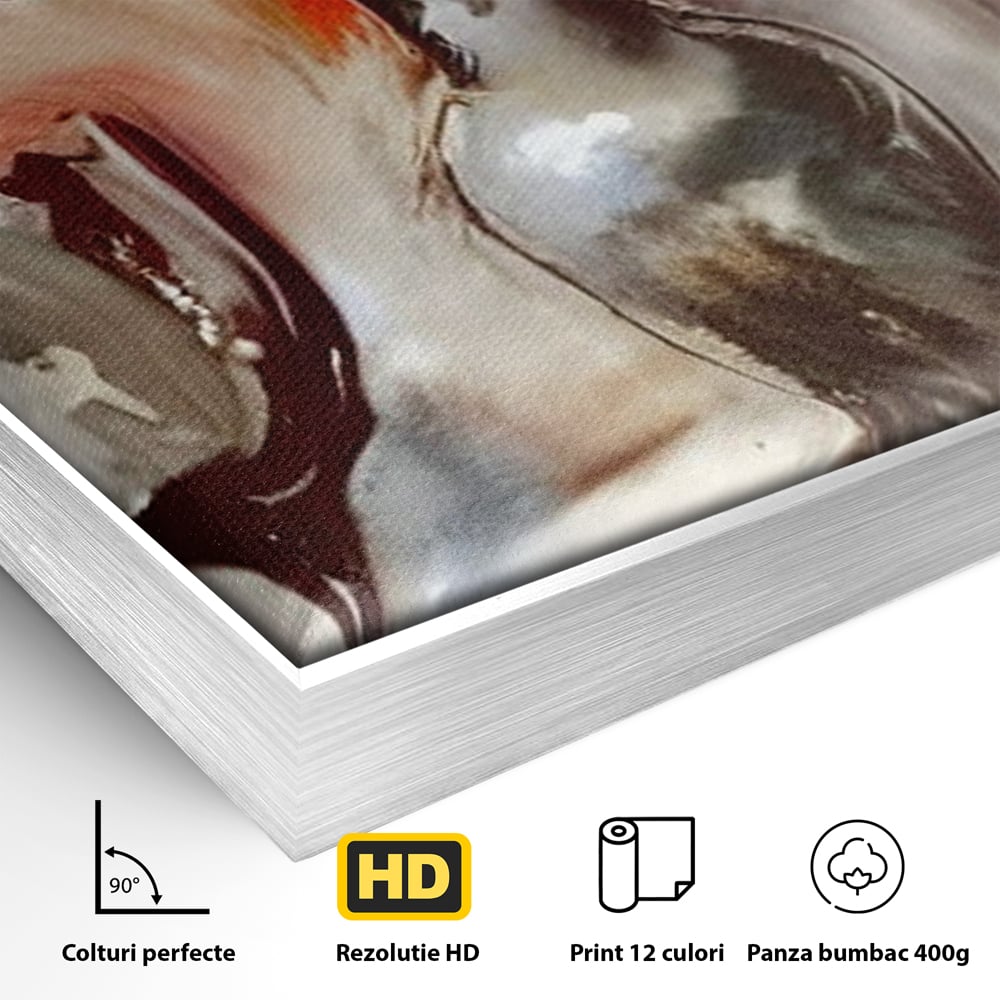 Tablou Canvas Premium, LuxCanva® N1103, In Cinstea Artei, Pahar, Vaza, Flori, Pictura, Abstract, Fructe, Bautura, Umbre, Petale, Pub, Lounge, Bar, Restaurant, Bucatarie