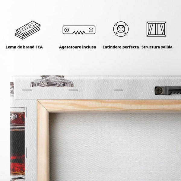 Tablou Canvas Premium, LuxCanva® N1109, Placere Interzisa, Whisky, Bautura, Gheata, Pahar, Carafa, Marmura, Eleganta, Lux, Petrecere, Pub, Bar, Lounge, Restaurant, Bucatarie
