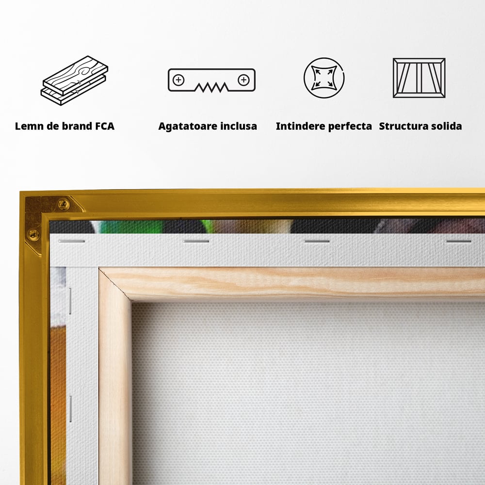 Tablou Canvas Premium, LuxCanva® N1111, Butoiul Berarului, Bere, Pahar, Halba, Sticle, Racoritor, Spuma, Butoi, Traditie, Taverna, Rustic, Bautura, Pub, Bar, Lounge, Restaurant, Bucatarie