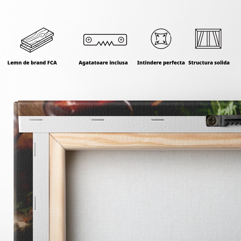 Leinwand Premium Leinwandbild, LuxCanva® N1112, Orientalische Köstlichkeiten, Lebensmittel, Rezept, Asiatisch, Koreanisch, Reis, Gemüse, Exotisch, Köstlich, Zutaten, Gastronomie, Restaurant, Küche