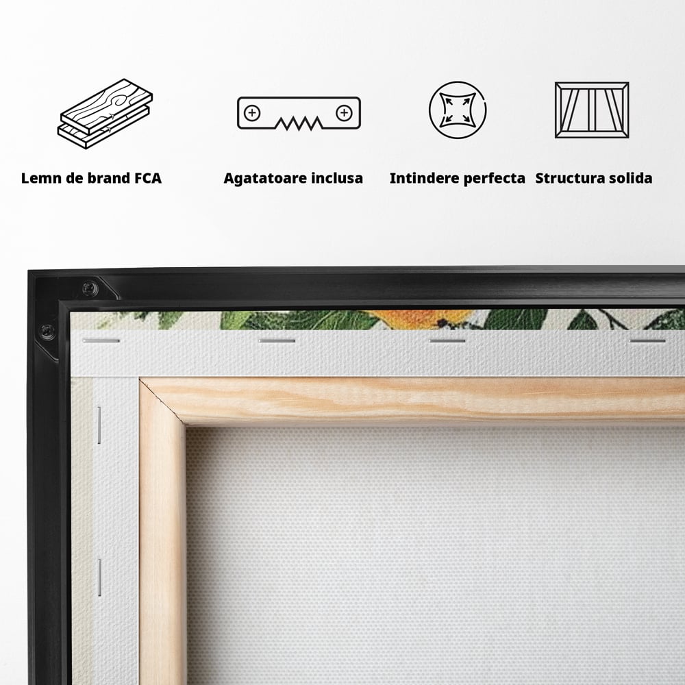 Tablou Canvas Premium, LuxCanva® N1115, Aroma de Papaya, Fruct, Frunze, Seminte, Proaspat, Tropical, Exotic, Natural, Organic, Deliciu, Pub, Lounge, Bar, Restaurant, Bucatarie