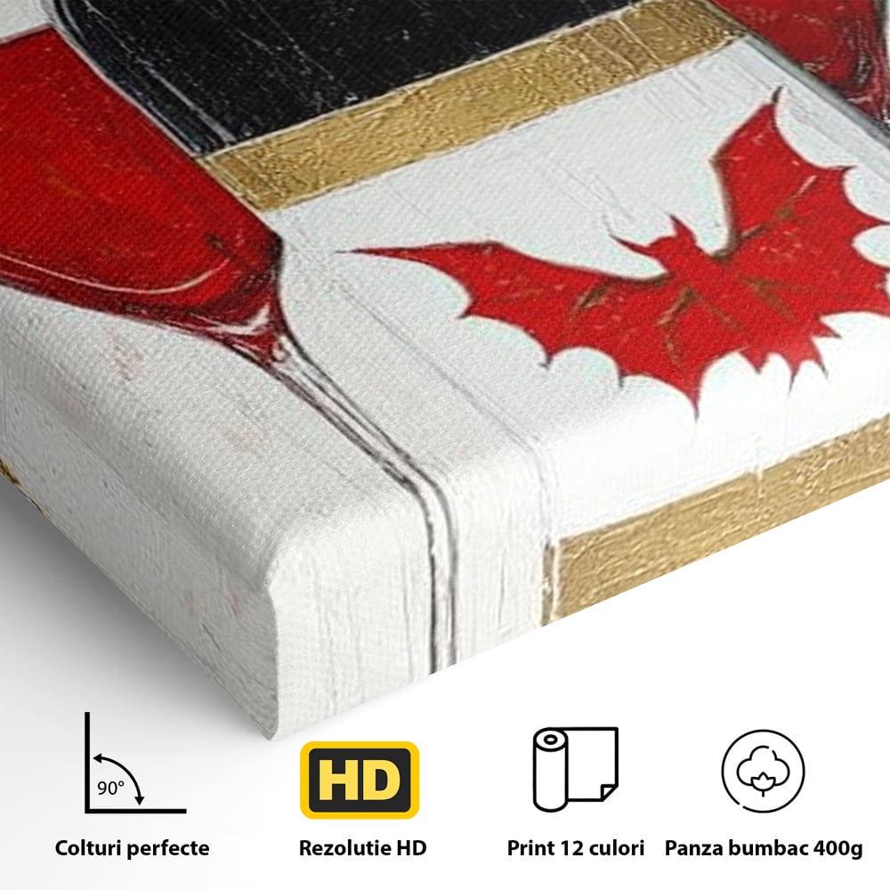 Leinwand Premium Canvas Wandkunst, LuxCanva® N1116, Ewige Nacht Wein, Rotwein, Getränk, Glas, Glas, lila, Gläser, golden, vampirisch, gotisch, Pub, Lounge, Bar, Restaurant, Küche