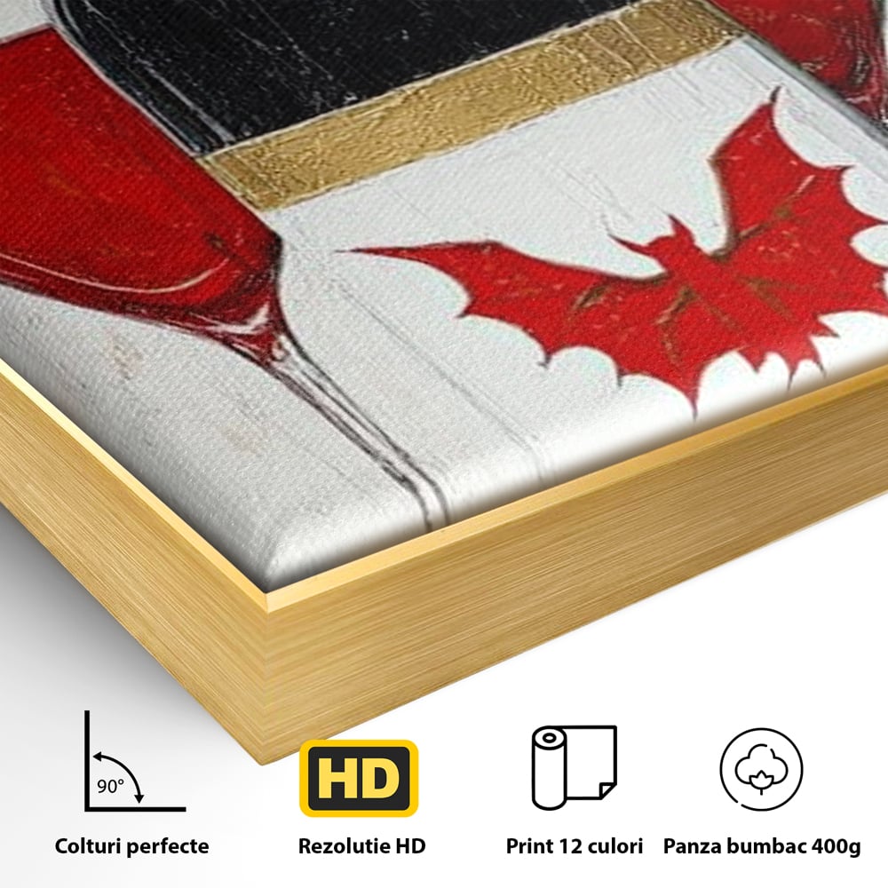 Leinwand Premium Canvas Wandkunst, LuxCanva® N1116, Ewige Nacht Wein, Rotwein, Getränk, Glas, Glas, lila, Gläser, golden, vampirisch, gotisch, Pub, Lounge, Bar, Restaurant, Küche