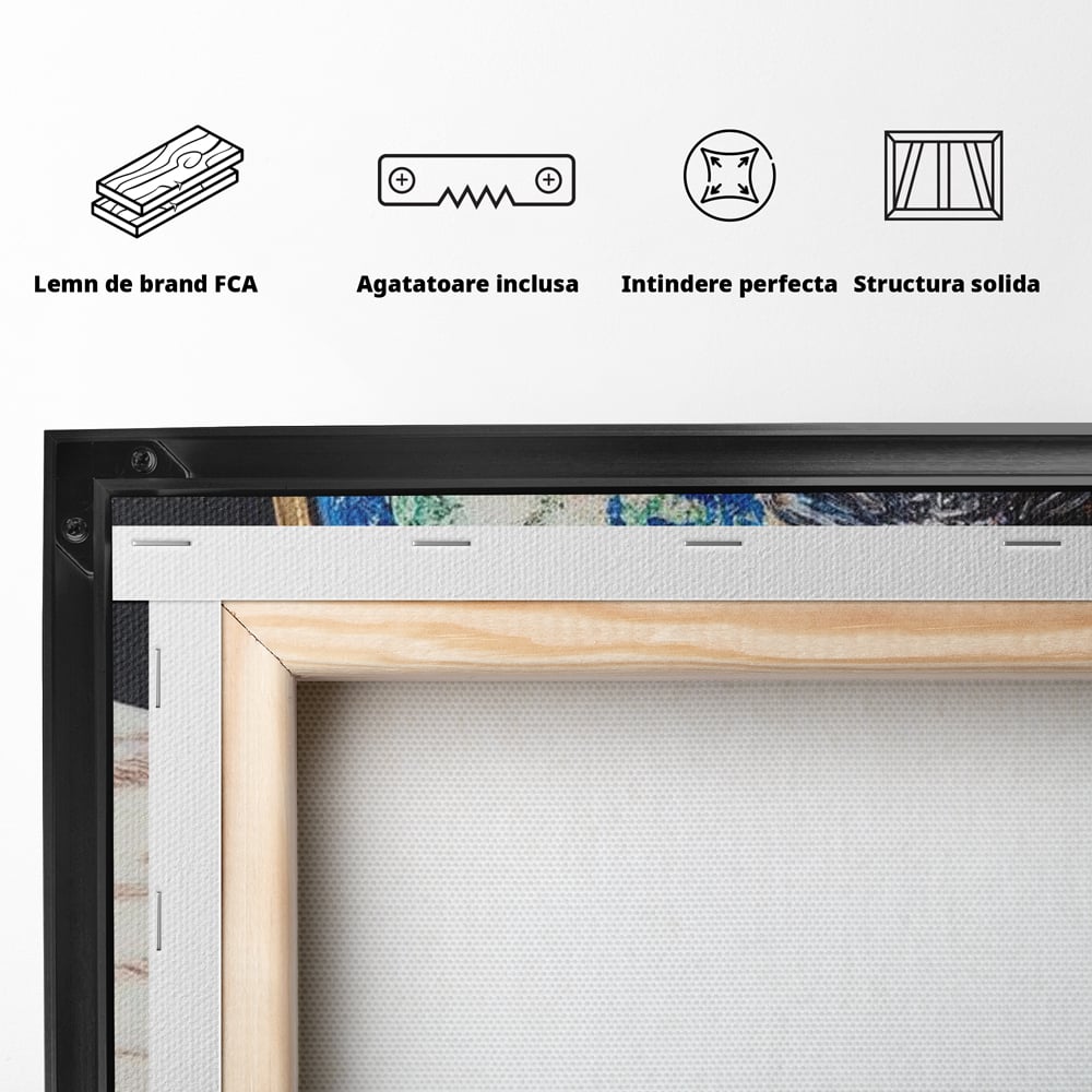 Tablou Canvas Premium, LuxCanva® N1117, Globul Bauturilor Fine, Whisky, Sticla, Pahar, Cristal, Rafinament, Glob, Calatorie, Lume, Pub, Lounge, Bar, Restaurant, Bucatarie