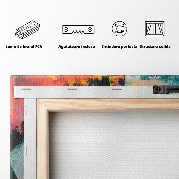 Tablou Canvas Premium, LuxCanva® N1120, Ganduri in Puzzle, Psihologie, Mister, Identitate, Emotie, Minte, Constiinta, Joc, Cafea, Ceasca, Cafenea, Pub, Lounge, Bar, Restaurant, Bucatarie