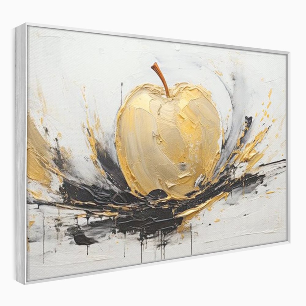 Tablou Canvas Premium, LuxCanva® N1125, Fructul Zeilor, Mar, Fructe, Lux, Auriu, Abstract, Sofisticat, Simbolic, Arta Moderna, Elegant, Restaurant, Bucatarie
