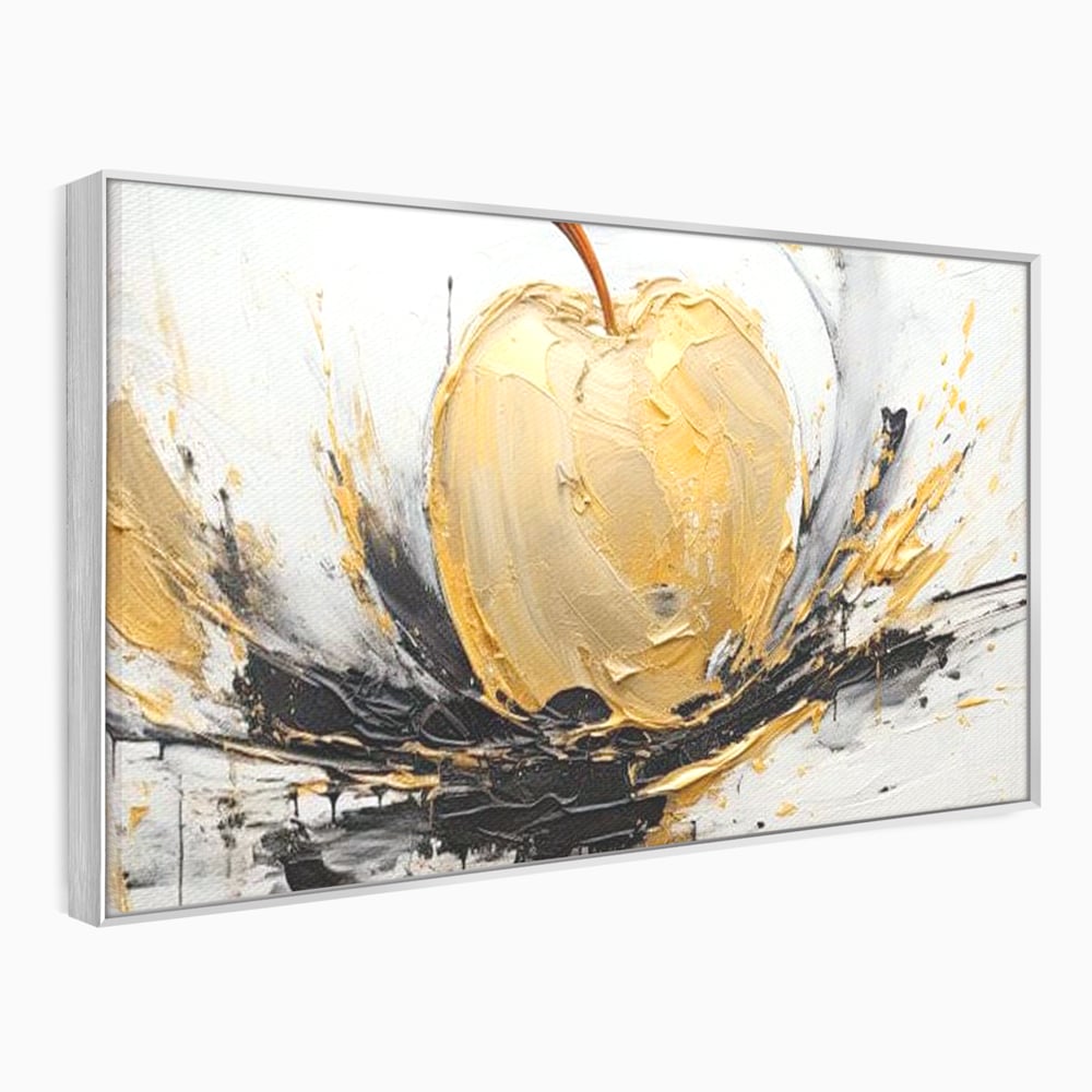 Tablou Canvas Premium, LuxCanva® N1125, Fructul Zeilor, Mar, Fructe, Lux, Auriu, Abstract, Sofisticat, Simbolic, Arta Moderna, Elegant, Restaurant, Bucatarie