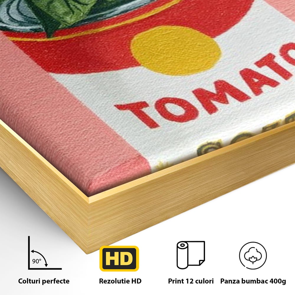 Leinwand Premium Canvas Wall Art, LuxCanva® N1127, Flavour Box, Tomaten, Dose, Konserven, Suppe, Lebensmittel, Rezept, Zutat, Geschmack, Aroma, Gastronomie, Restaurant, Küche