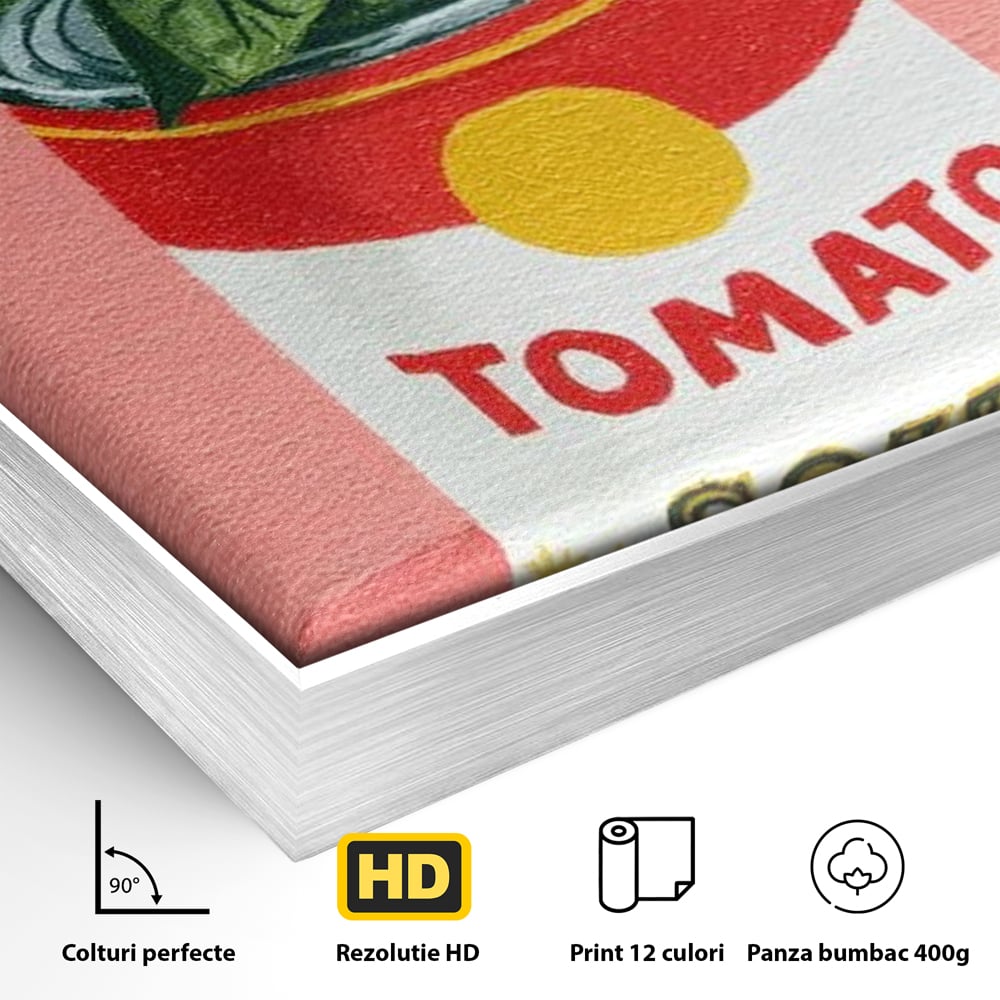 Leinwand Premium Canvas Wall Art, LuxCanva® N1127, Flavour Box, Tomaten, Dose, Konserven, Suppe, Lebensmittel, Rezept, Zutat, Geschmack, Aroma, Gastronomie, Restaurant, Küche