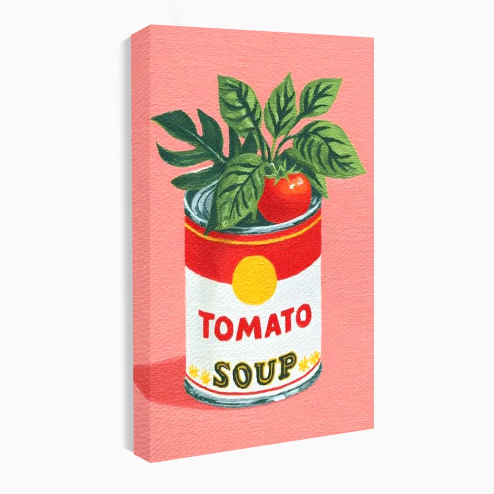 Leinwand Premium Canvas Wall Art, LuxCanva® N1127, Flavour Box, Tomaten, Dose, Konserven, Suppe, Lebensmittel, Rezept, Zutat, Geschmack, Aroma, Gastronomie, Restaurant, Küche