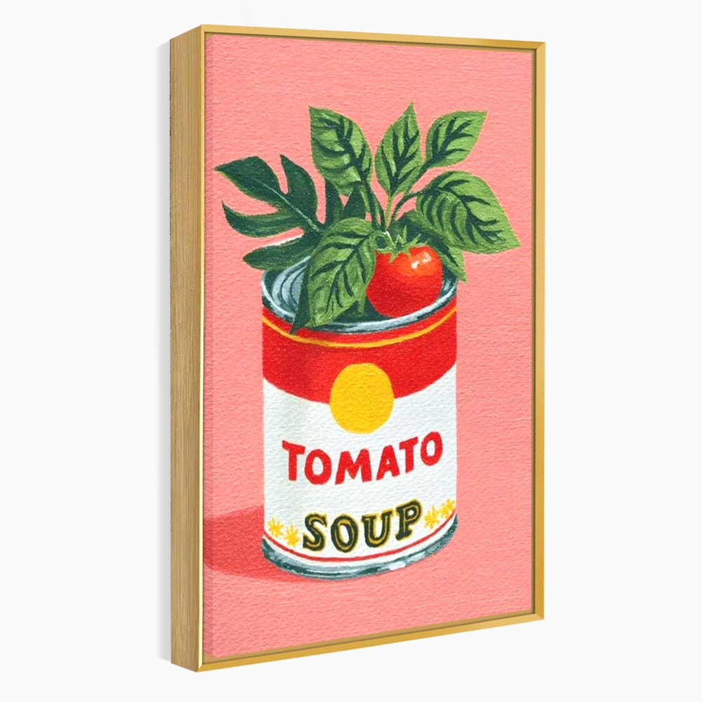 Leinwand Premium Canvas Wall Art, LuxCanva® N1127, Flavour Box, Tomaten, Dose, Konserven, Suppe, Lebensmittel, Rezept, Zutat, Geschmack, Aroma, Gastronomie, Restaurant, Küche
