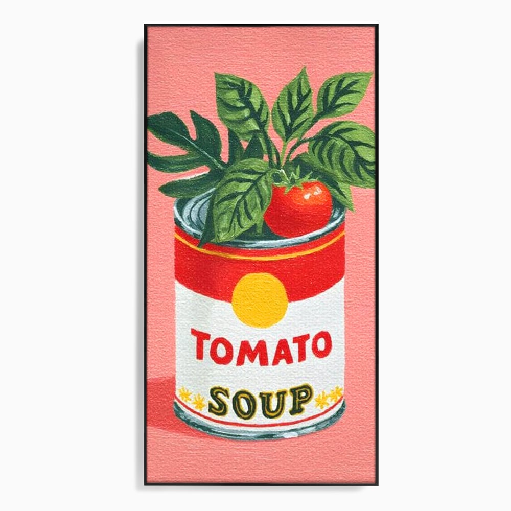 Leinwand Premium Canvas Wall Art, LuxCanva® N1127, Flavour Box, Tomaten, Dose, Konserven, Suppe, Lebensmittel, Rezept, Zutat, Geschmack, Aroma, Gastronomie, Restaurant, Küche