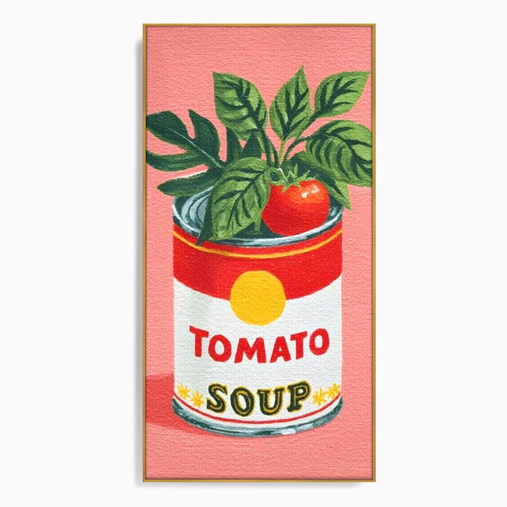 Leinwand Premium Canvas Wall Art, LuxCanva® N1127, Flavour Box, Tomaten, Dose, Konserven, Suppe, Lebensmittel, Rezept, Zutat, Geschmack, Aroma, Gastronomie, Restaurant, Küche