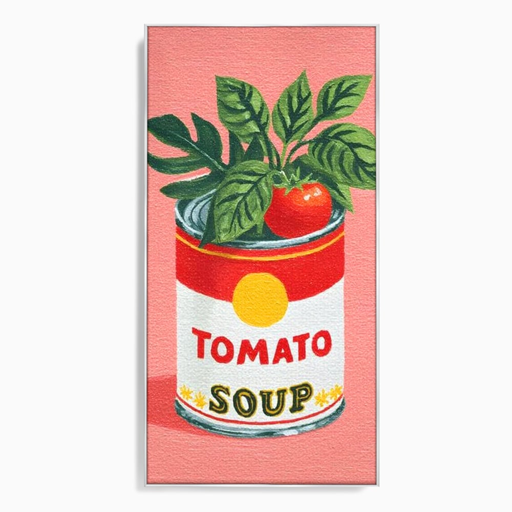 Leinwand Premium Canvas Wall Art, LuxCanva® N1127, Flavour Box, Tomaten, Dose, Konserven, Suppe, Lebensmittel, Rezept, Zutat, Geschmack, Aroma, Gastronomie, Restaurant, Küche