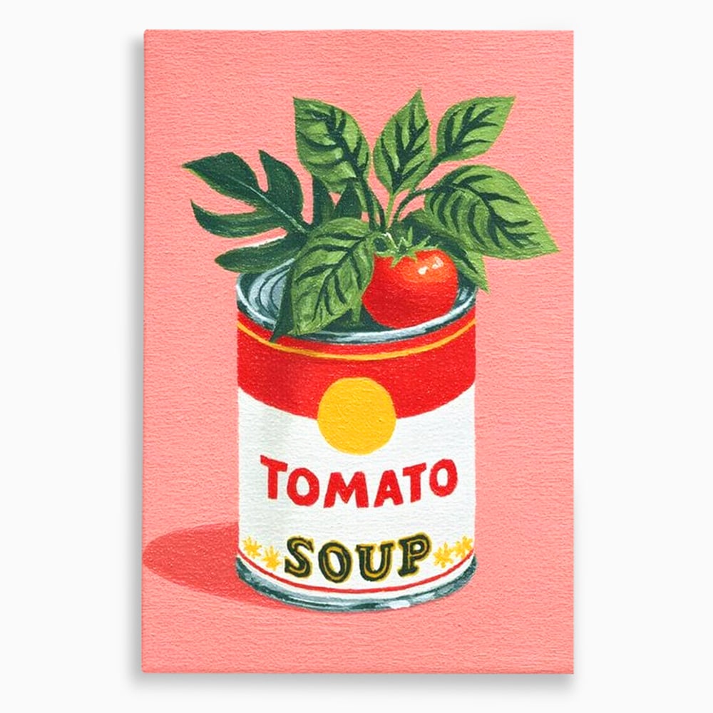 Leinwand Premium Canvas Wall Art, LuxCanva® N1127, Flavour Box, Tomaten, Dose, Konserven, Suppe, Lebensmittel, Rezept, Zutat, Geschmack, Aroma, Gastronomie, Restaurant, Küche