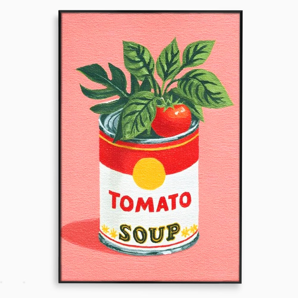 Leinwand Premium Canvas Wall Art, LuxCanva® N1127, Flavour Box, Tomaten, Dose, Konserven, Suppe, Lebensmittel, Rezept, Zutat, Geschmack, Aroma, Gastronomie, Restaurant, Küche