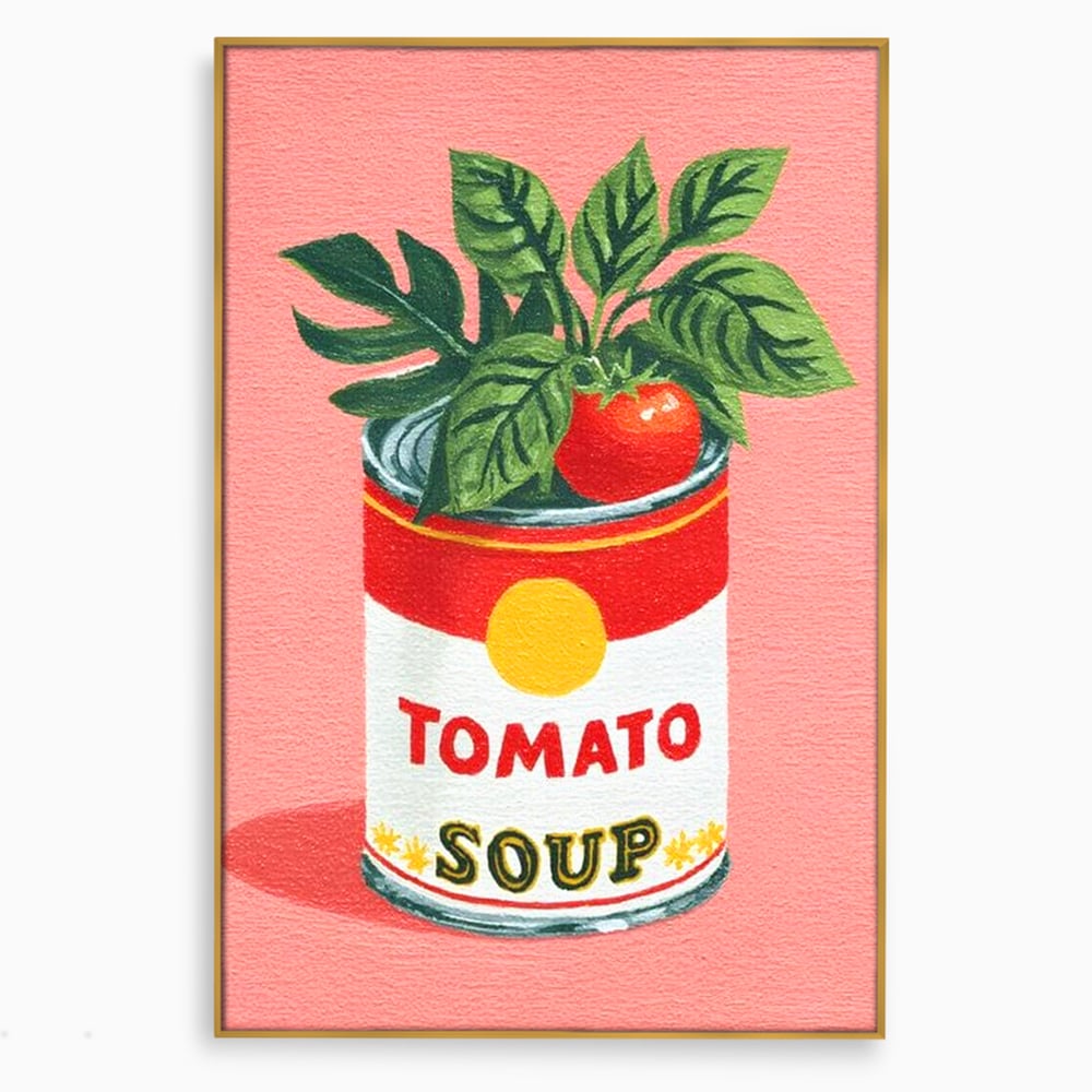 Leinwand Premium Canvas Wall Art, LuxCanva® N1127, Flavour Box, Tomaten, Dose, Konserven, Suppe, Lebensmittel, Rezept, Zutat, Geschmack, Aroma, Gastronomie, Restaurant, Küche