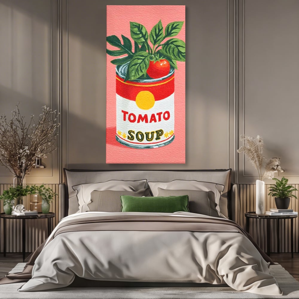 Leinwand Premium Canvas Wall Art, LuxCanva® N1127, Flavour Box, Tomaten, Dose, Konserven, Suppe, Lebensmittel, Rezept, Zutat, Geschmack, Aroma, Gastronomie, Restaurant, Küche