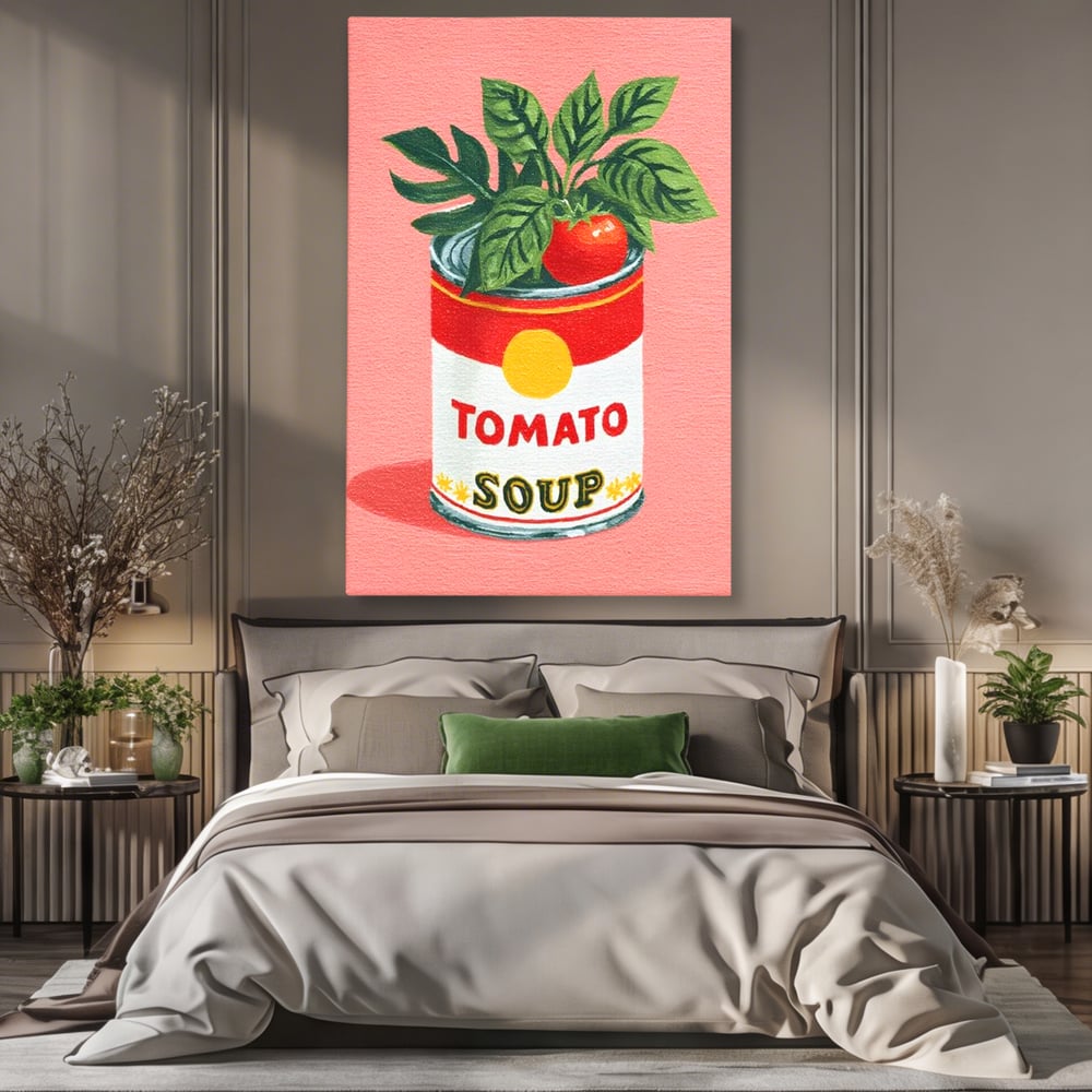 Leinwand Premium Canvas Wall Art, LuxCanva® N1127, Flavour Box, Tomaten, Dose, Konserven, Suppe, Lebensmittel, Rezept, Zutat, Geschmack, Aroma, Gastronomie, Restaurant, Küche