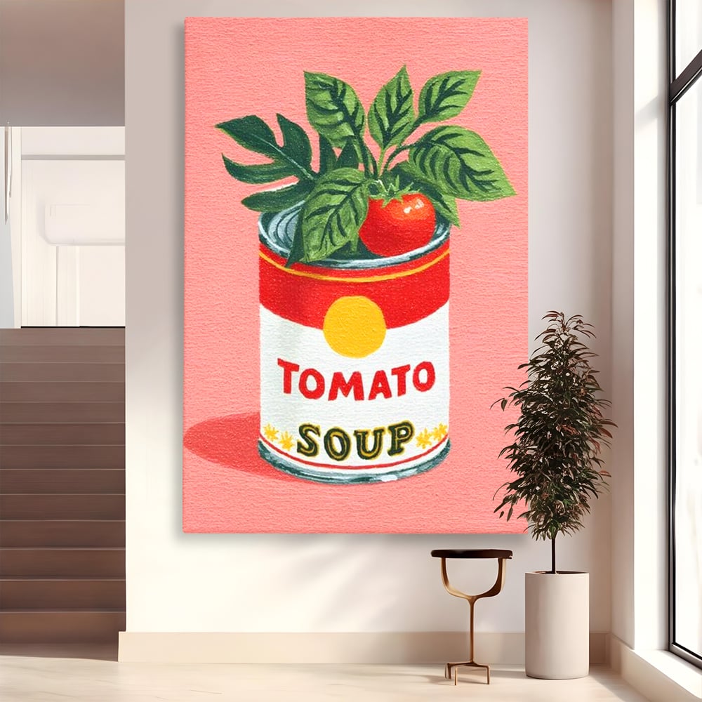Leinwand Premium Canvas Wall Art, LuxCanva® N1127, Flavour Box, Tomaten, Dose, Konserven, Suppe, Lebensmittel, Rezept, Zutat, Geschmack, Aroma, Gastronomie, Restaurant, Küche