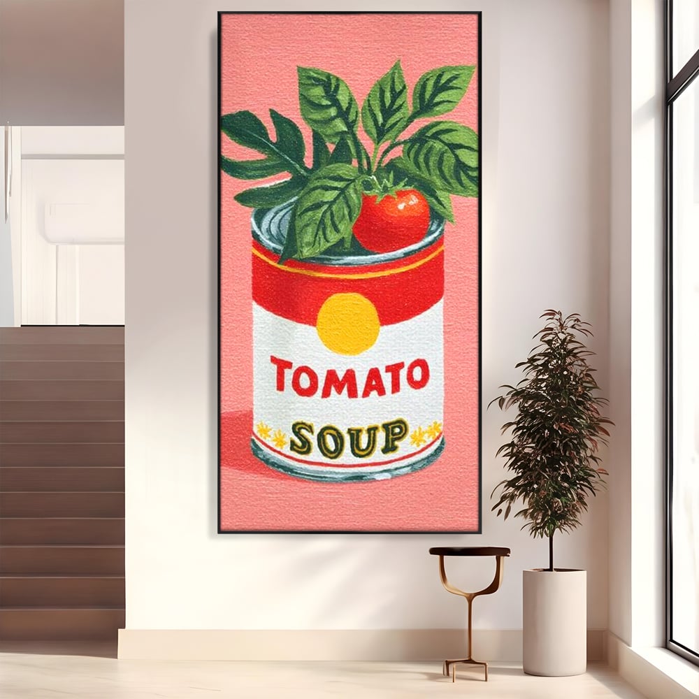 Leinwand Premium Canvas Wall Art, LuxCanva® N1127, Flavour Box, Tomaten, Dose, Konserven, Suppe, Lebensmittel, Rezept, Zutat, Geschmack, Aroma, Gastronomie, Restaurant, Küche
